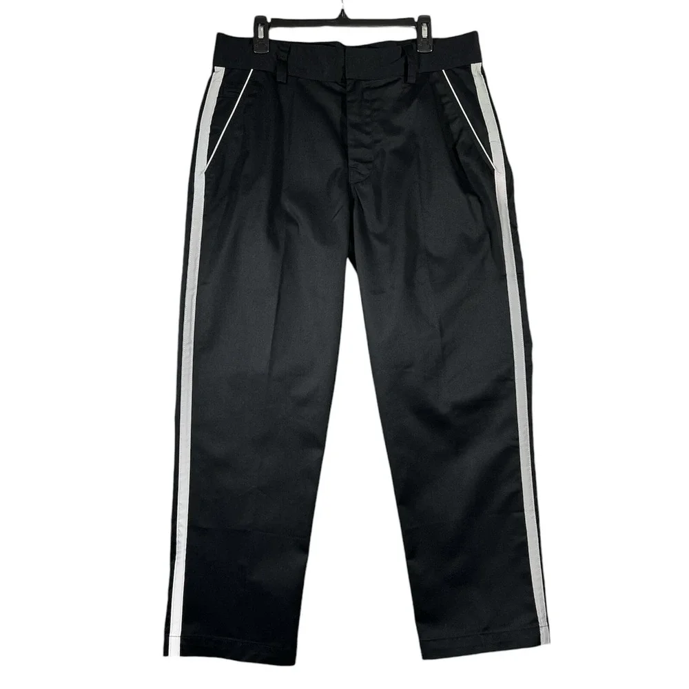 Tesla Motors Men's Black Reflective Work Uniform Pants Size 36x30 Staff Chinos - Picture 2 of 8